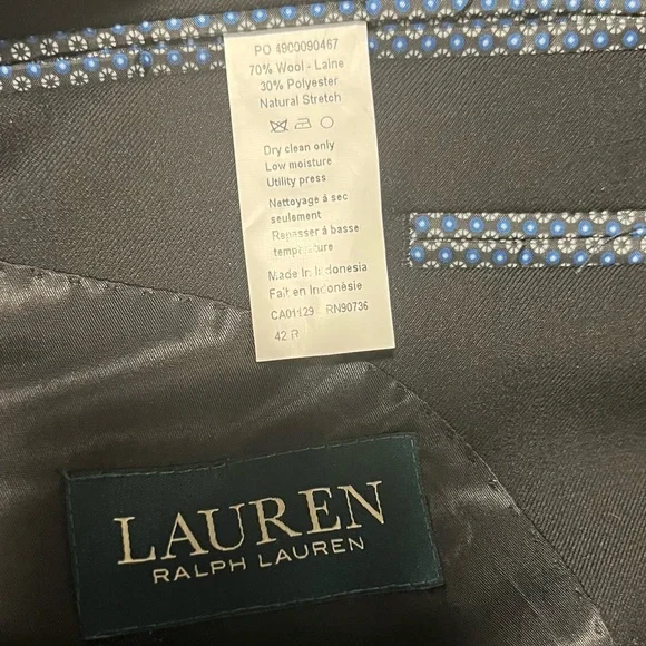 Ralph Lauren Black Suit